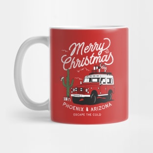 Vintage Christmas Vacation Phoenix Arizona Road Trip Mug